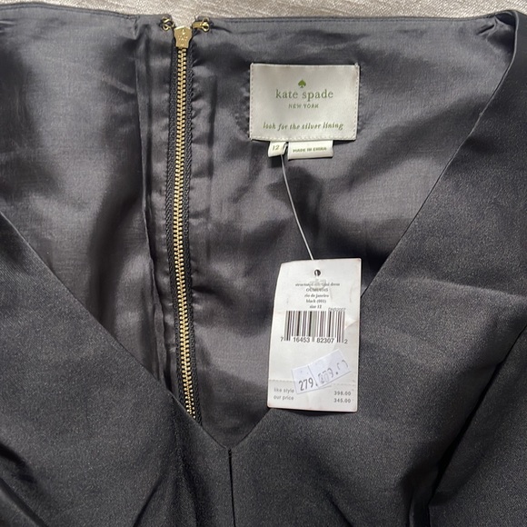 Size 12 Kate Spade satin dress new with tags - Picture 3 of 3